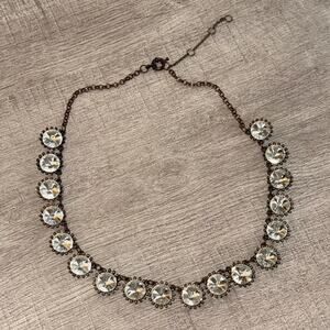 Rhinestone Costume Crystal Necklace 16-18inch